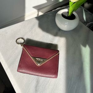 REBECCA MINKOFF burgundy leather small envelope wallet 💌
